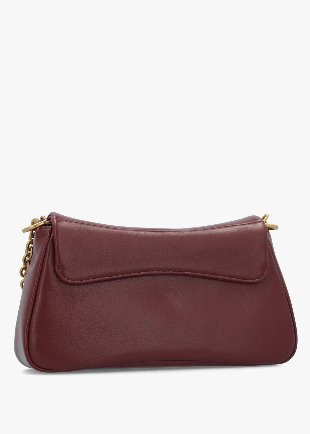 Burgundy Soft Leather Shoulder Bag