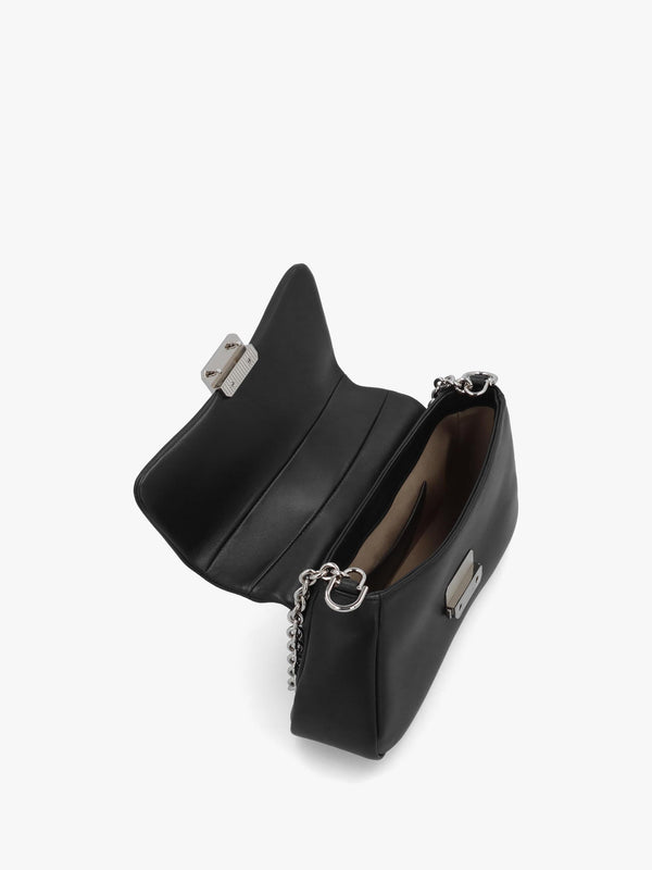 Emporio Armani Black Soft Leather Shoulder Bag