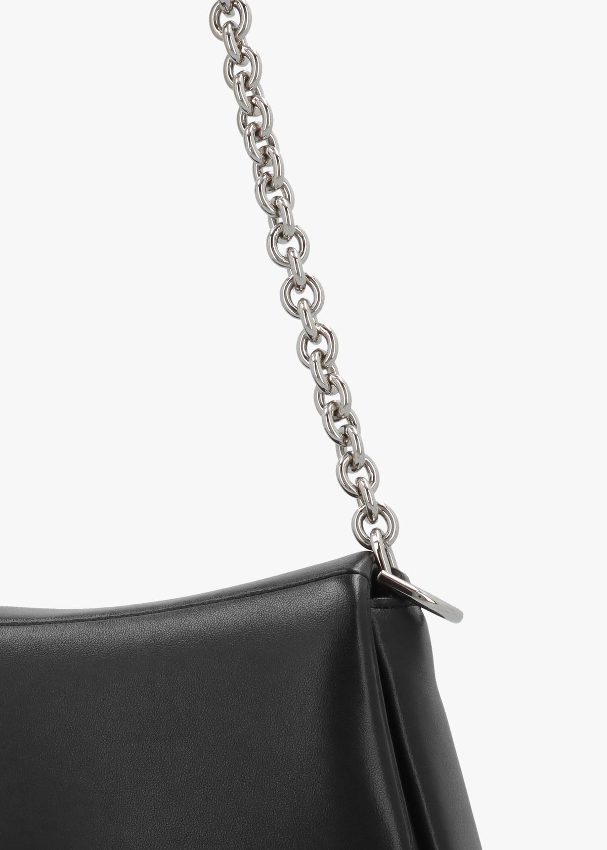 Emporio Armani Black Soft Leather Shoulder Bag