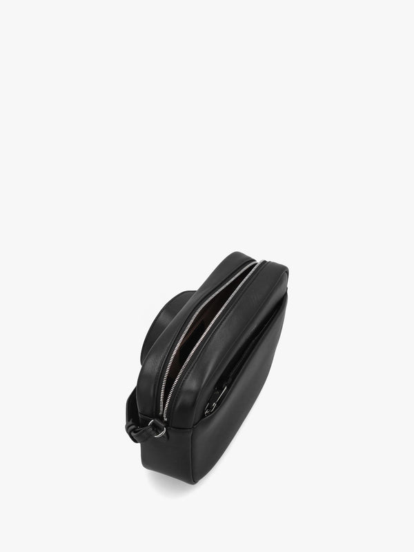 Emporio Armani Black Leather Camera Bag