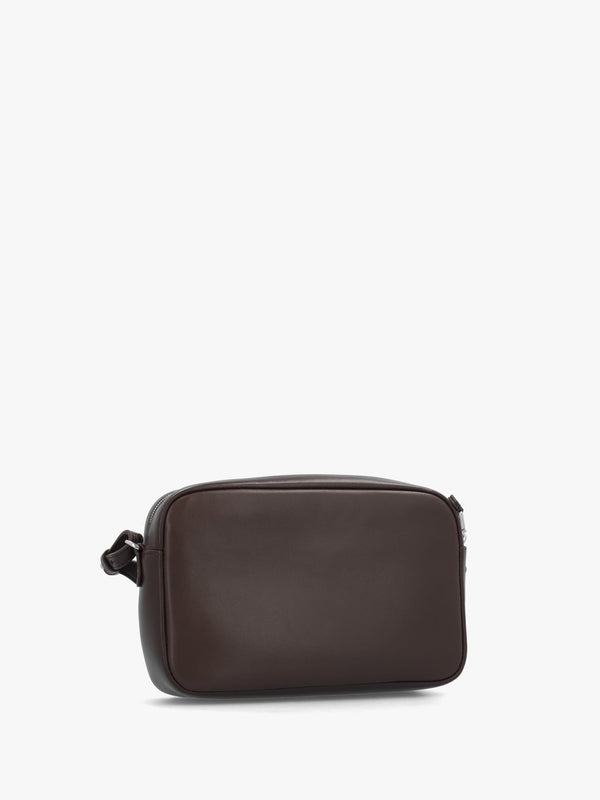 Emporio Armani Brown Leather Camera Bag