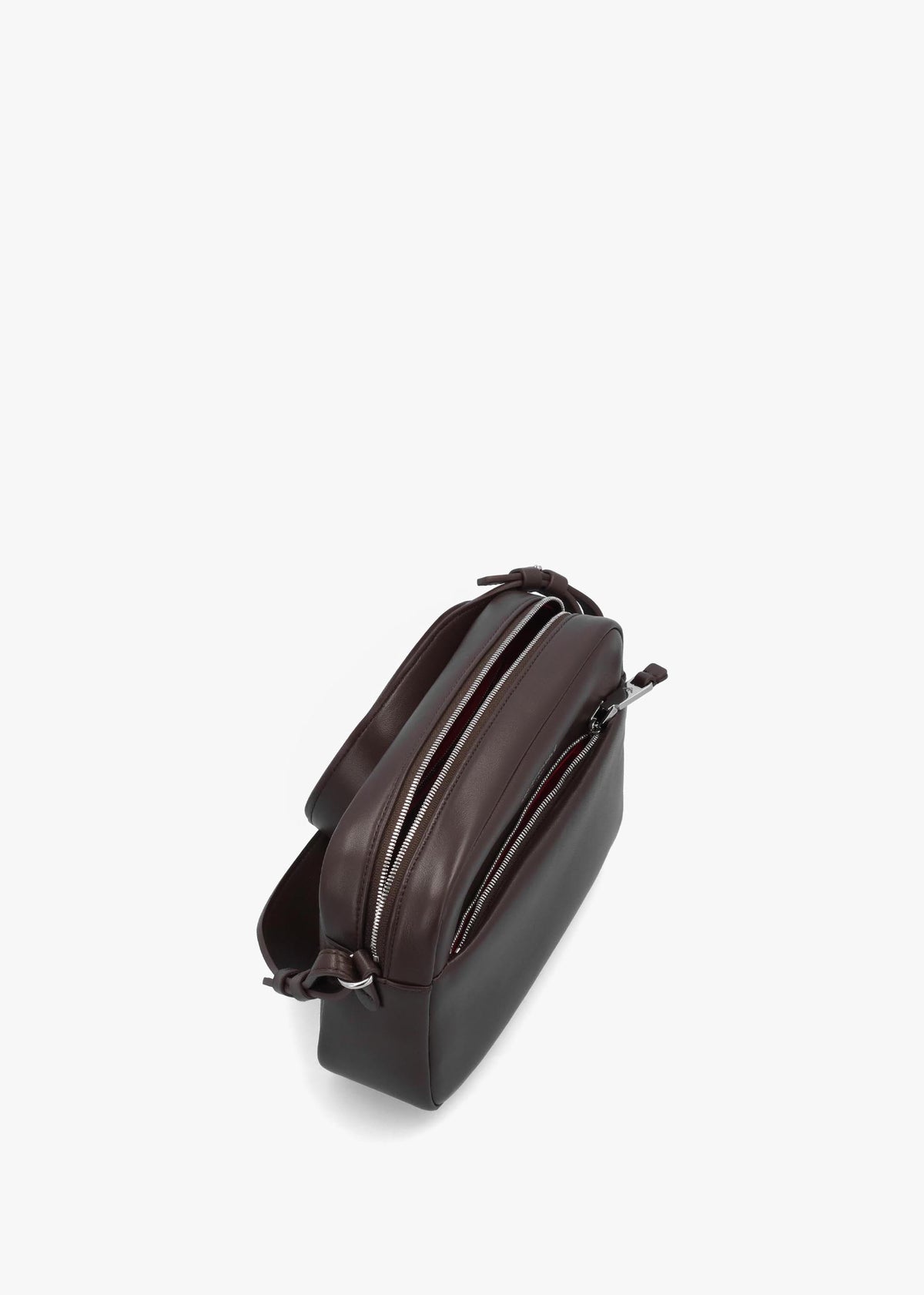 Emporio Armani Brown Leather Camera Bag