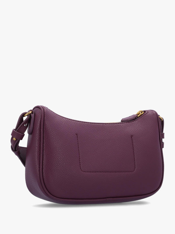 Emporio Armani Lilly II Aubergine Pebbled Baguette Bag
