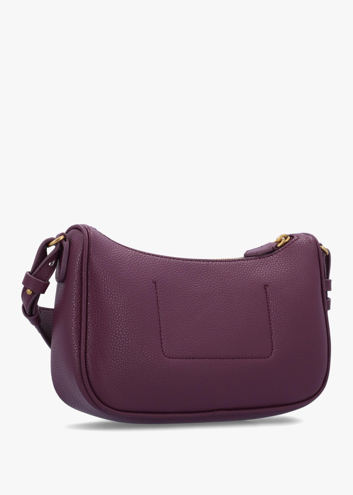 Emporio Armani Lilly II Aubergine Pebbled Baguette Bag