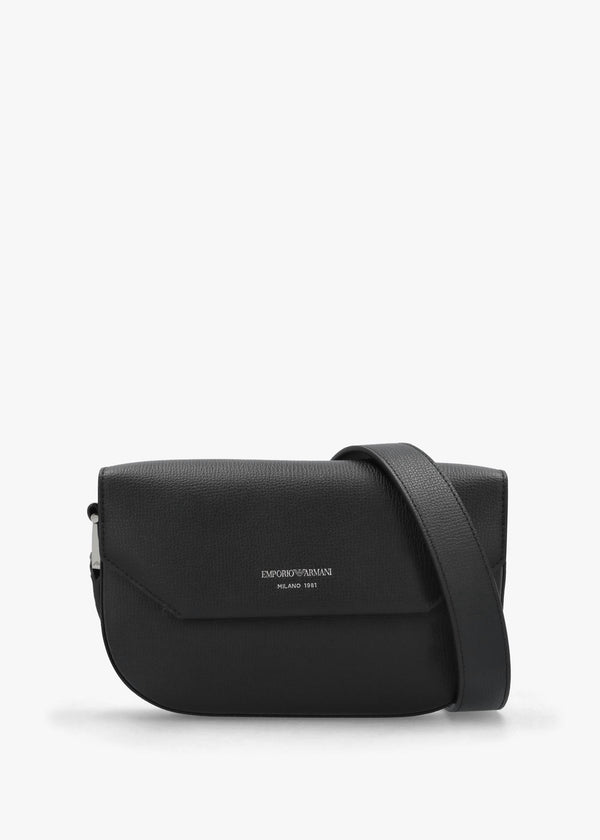 1981 Mini Black Leather Cross-Body Bag