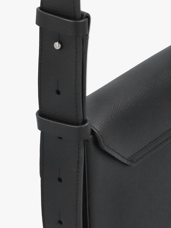 Emporio Armani 1981 Mini Black Leather Cross-Body Bag