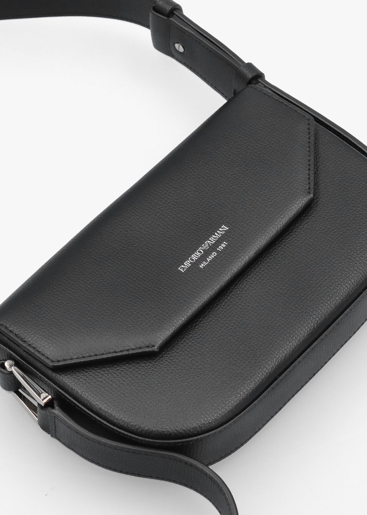 1981 Mini Black Leather Cross-Body Bag