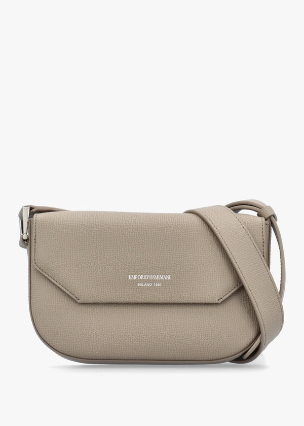 1981 Mini Taupe Leather Cross-Body Bag