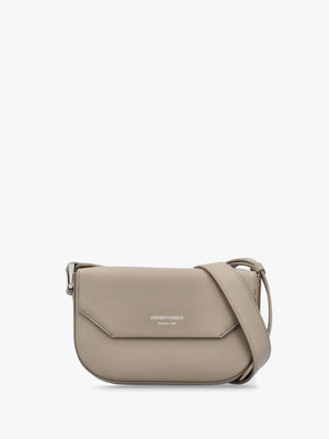 Emporio Armani 1981 Mini Taupe Leather Cross-Body Bag
