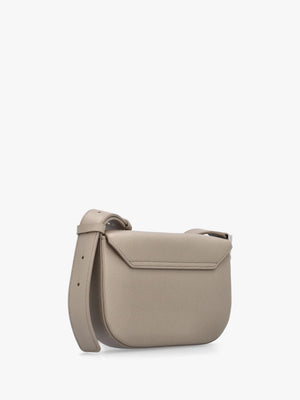Emporio Armani 1981 Mini Taupe Leather Cross-Body Bag