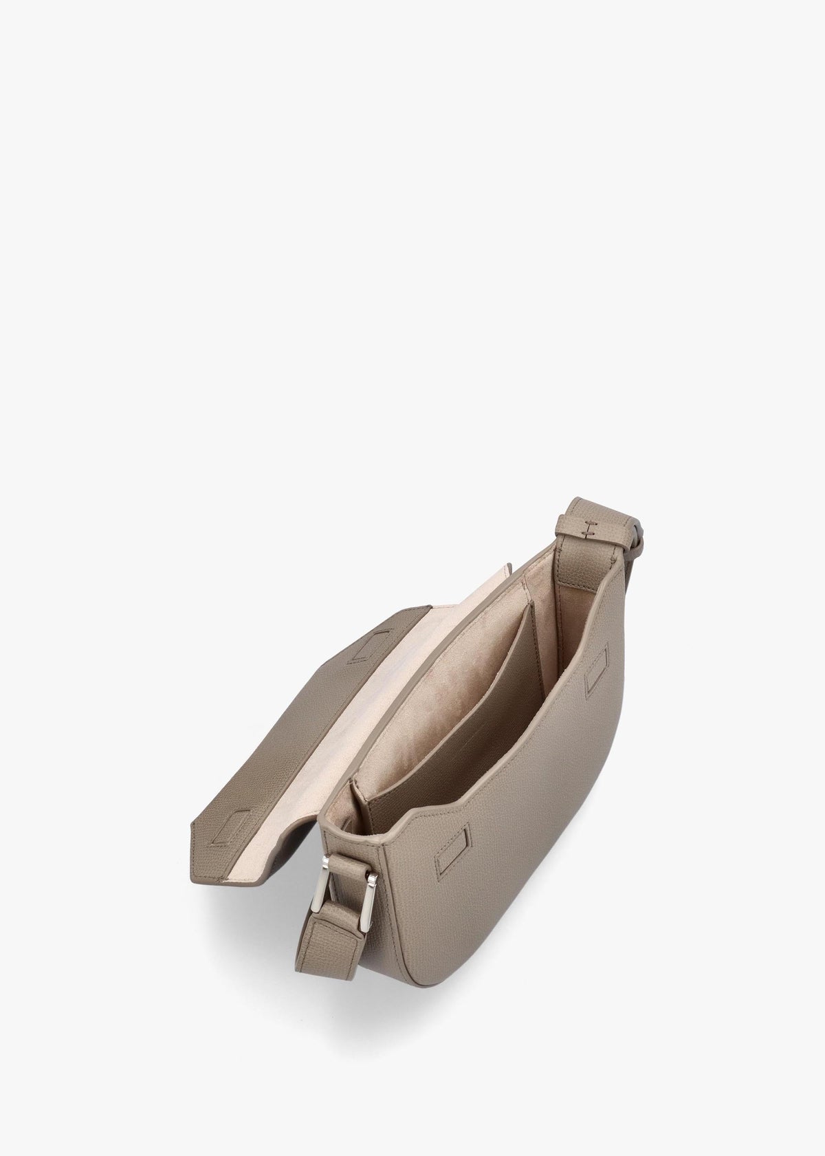 Emporio Armani 1981 Mini Taupe Leather Cross-Body Bag