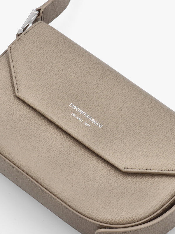 1981 Mini Taupe Leather Cross-Body Bag