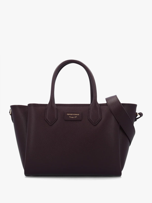 Medium Burgundy Leather Tote Bag