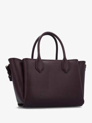 Medium Burgundy Leather Tote Bag