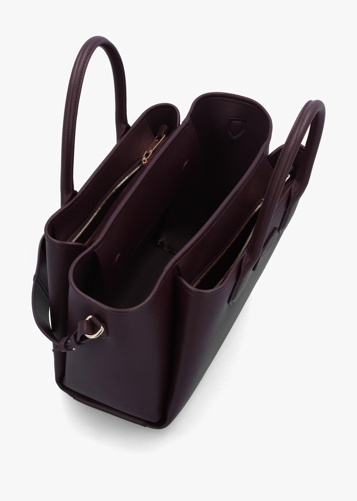 Medium Burgundy Leather Tote Bag