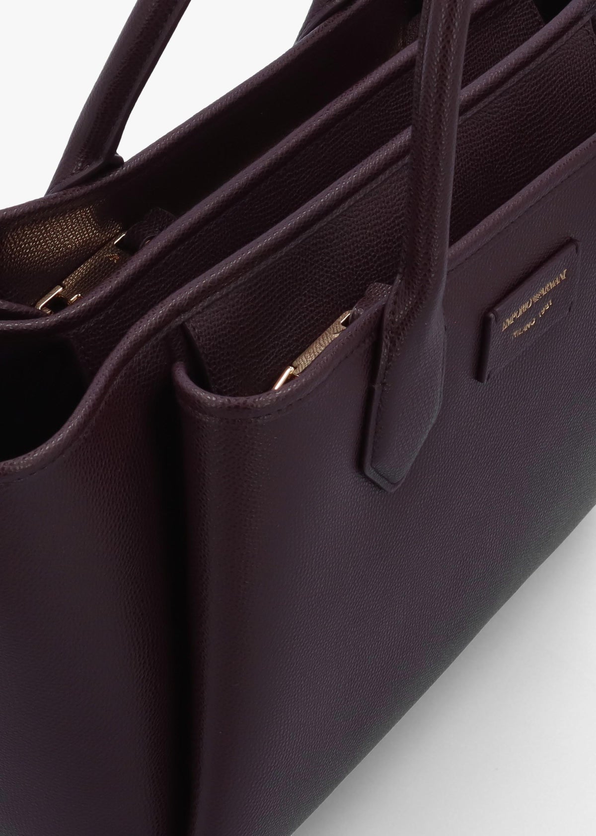 Medium Burgundy Leather Tote Bag