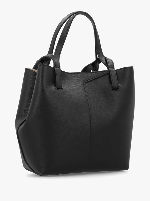 Emporio Armani 1981 Mini Black Leather Shoulder Bag