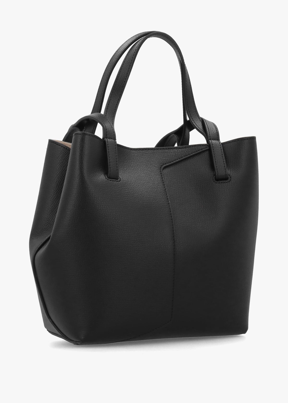 Emporio Armani 1981 Mini Black Leather Shoulder Bag