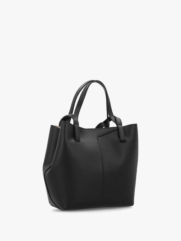 Emporio Armani 1981 Mini Black Leather Shoulder Bag