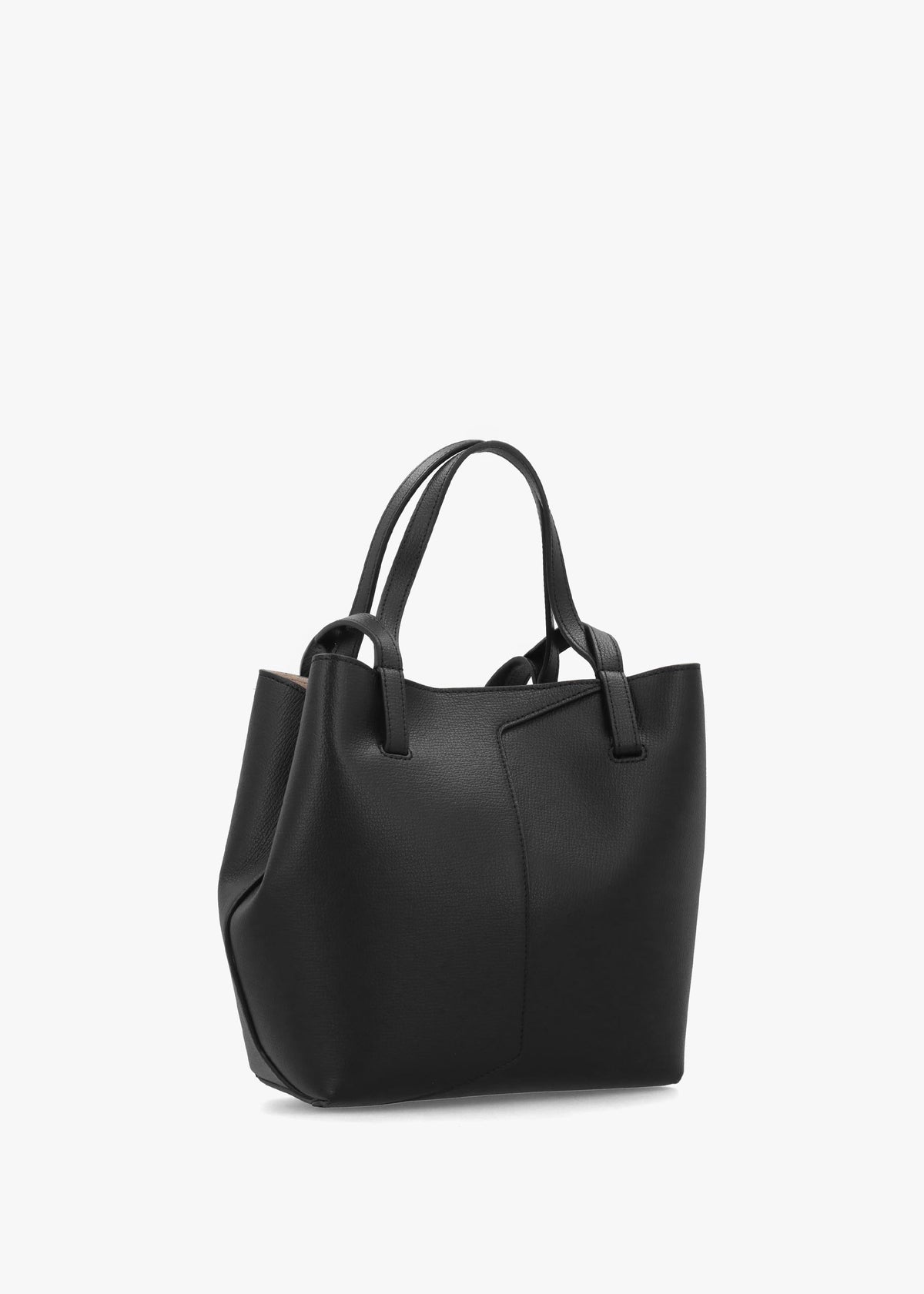 Emporio Armani 1981 Mini Black Leather Shoulder Bag