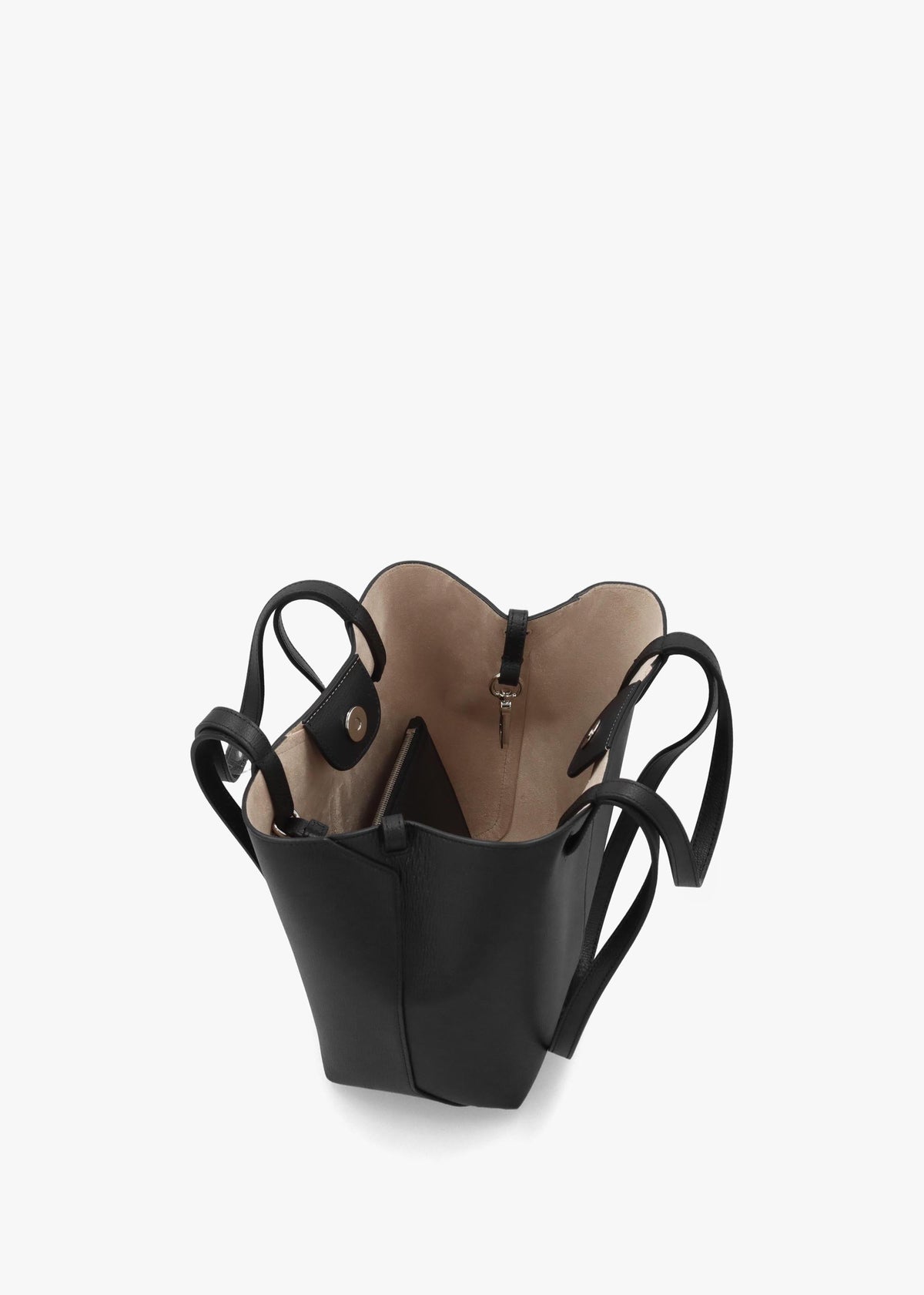 Emporio Armani 1981 Mini Black Leather Shoulder Bag