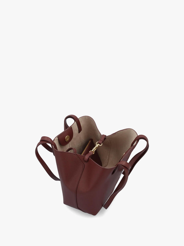 Emporio Armani 1981 Mini Brown Leather Shoulder Bag