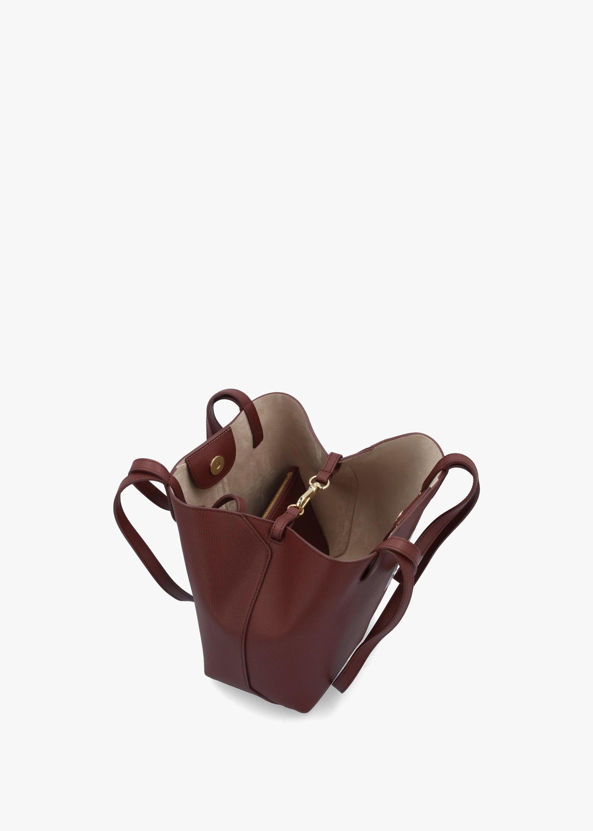 Emporio Armani 1981 Mini Brown Leather Shoulder Bag