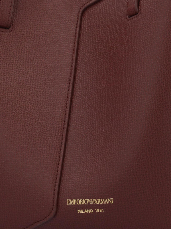 Emporio Armani 1981 Mini Brown Leather Shoulder Bag