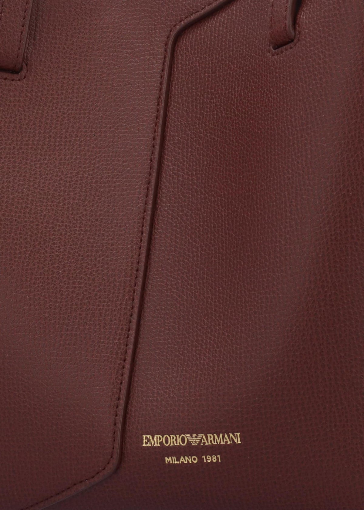 Emporio Armani 1981 Mini Brown Leather Shoulder Bag