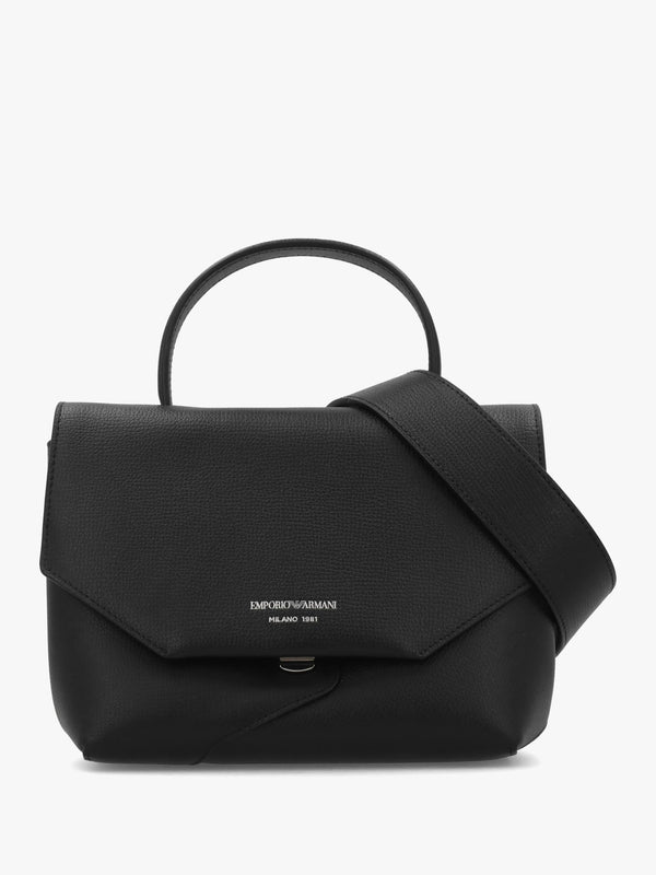1981 Mini Black Leather Top Handle Bag