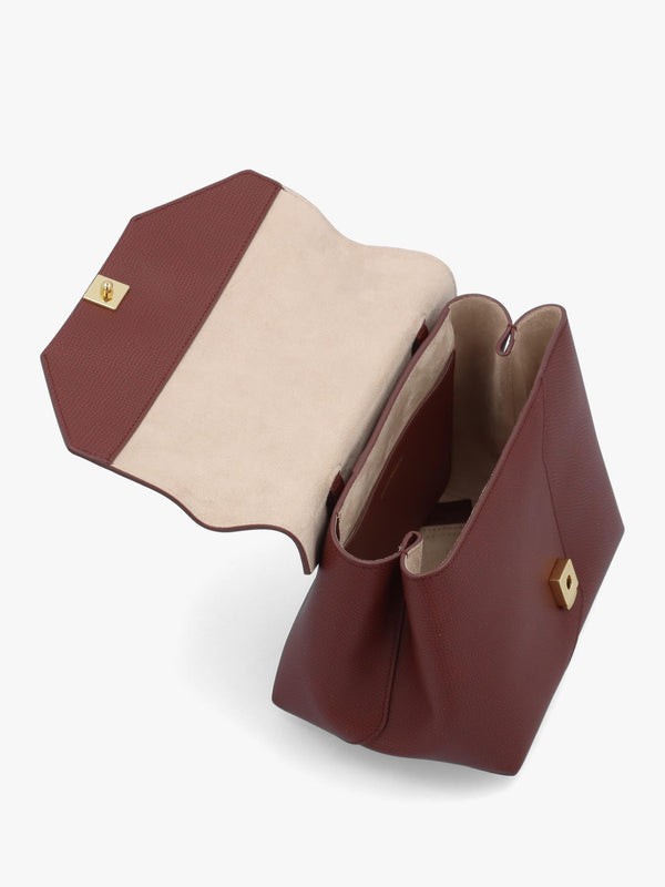 1981 Mini Brown Leather Top Handle Bag