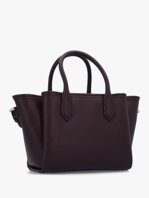 Mini Burgundy Leather Tote Bag