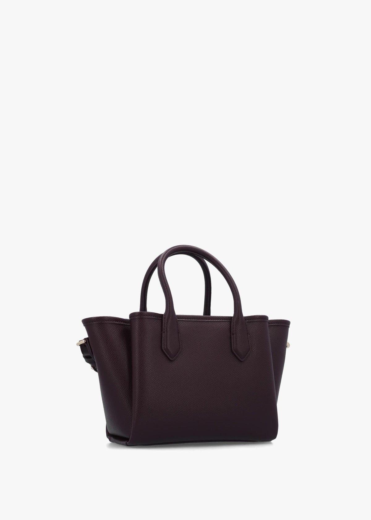 Emporio Armani Mini Burgundy Leather Tote Bag