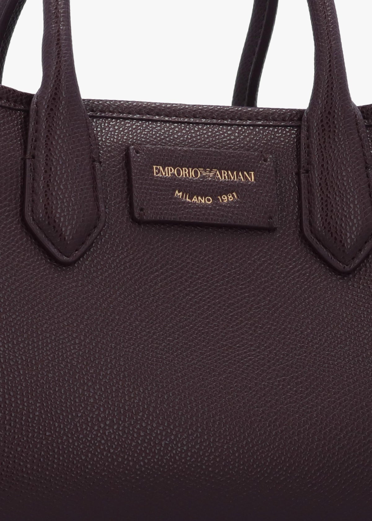 Mini Burgundy Leather Tote Bag