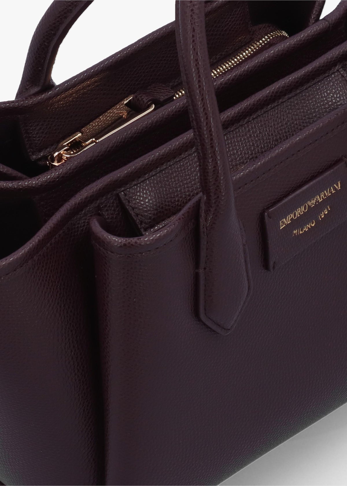 Mini Burgundy Leather Tote Bag