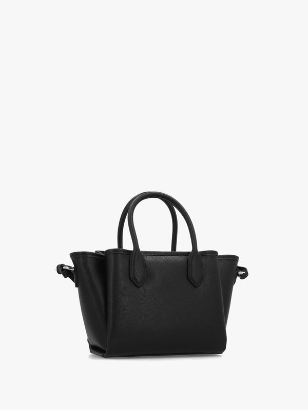 Emporio Armani Mini Black Leather Tote Bag
