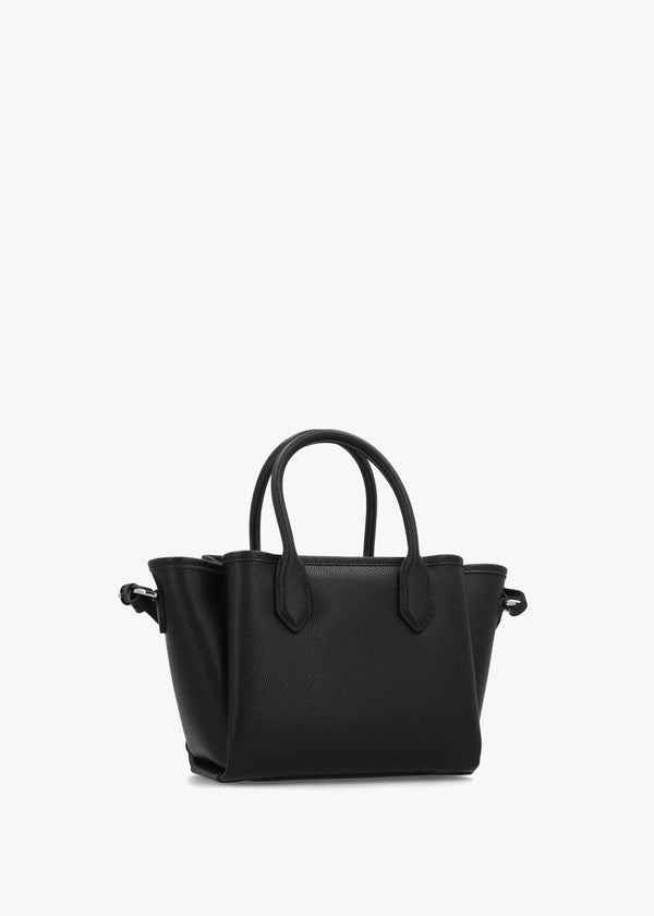 Emporio Armani Mini Black Leather Tote Bag