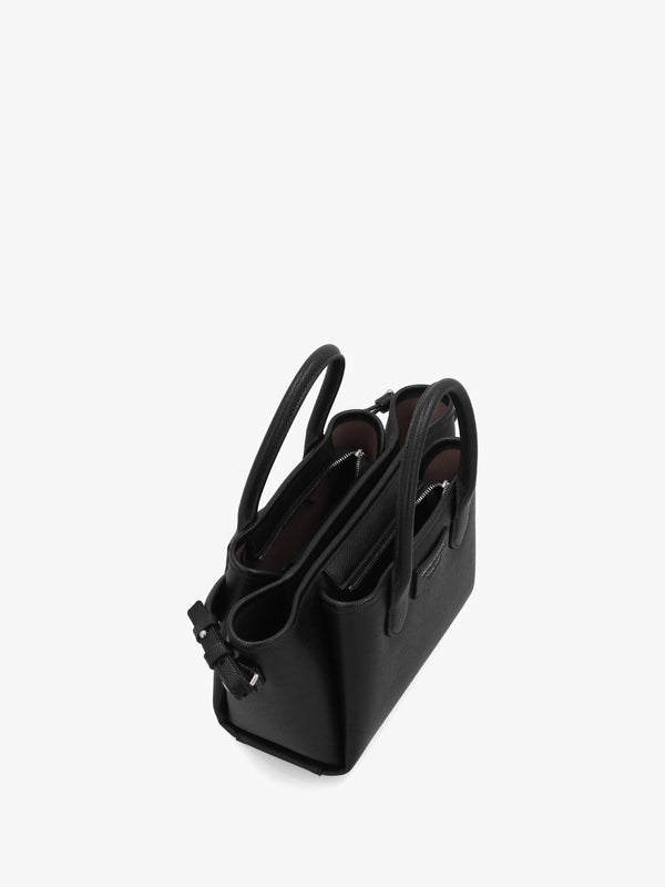 Emporio Armani Mini Black Leather Tote Bag