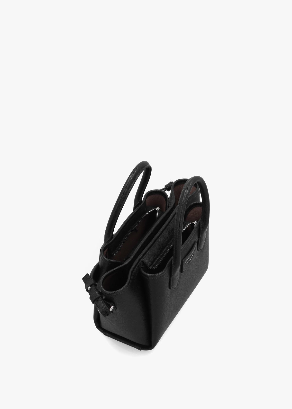 Emporio Armani Mini Black Leather Tote Bag