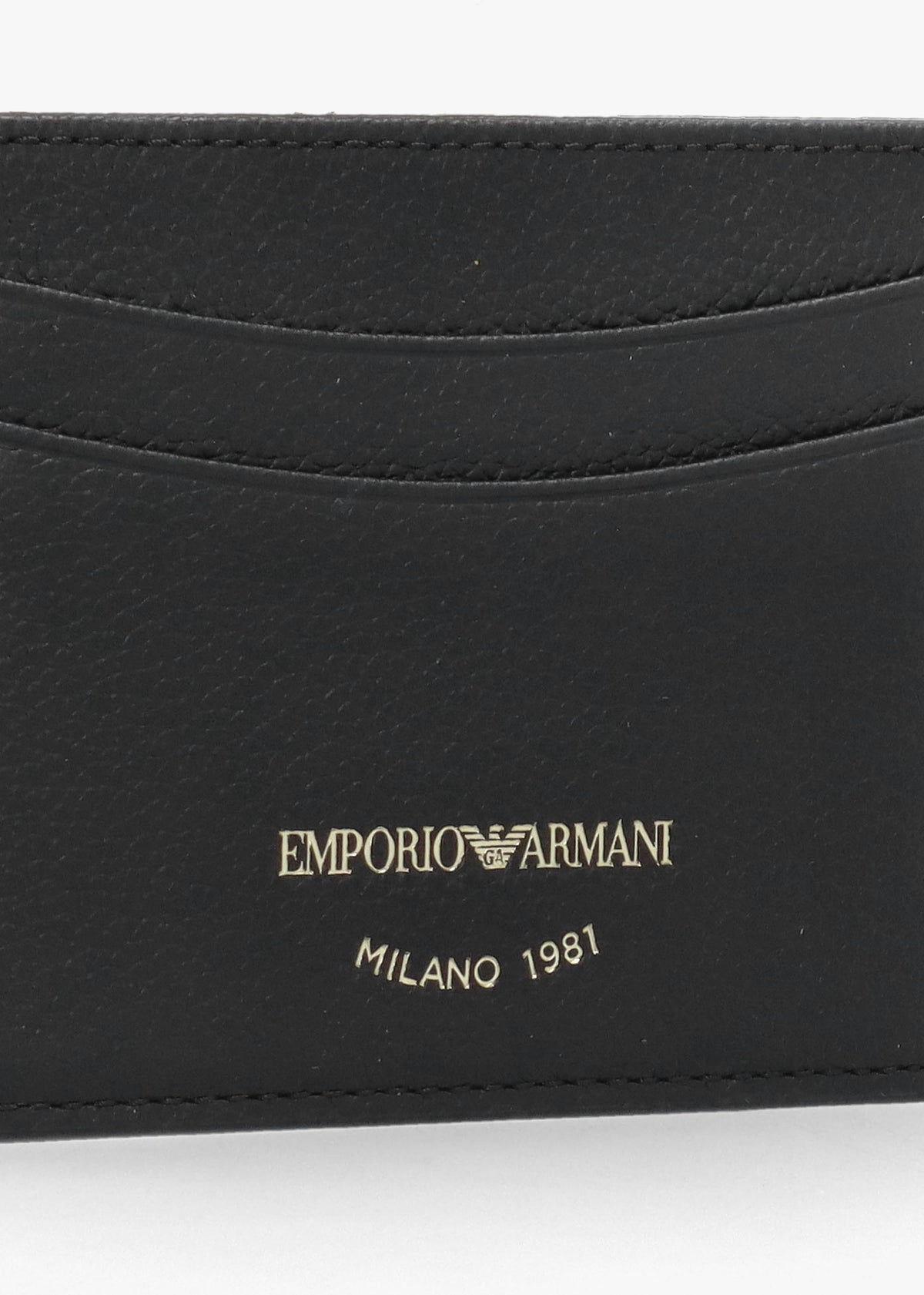 Black Tumbled Leather Card Case