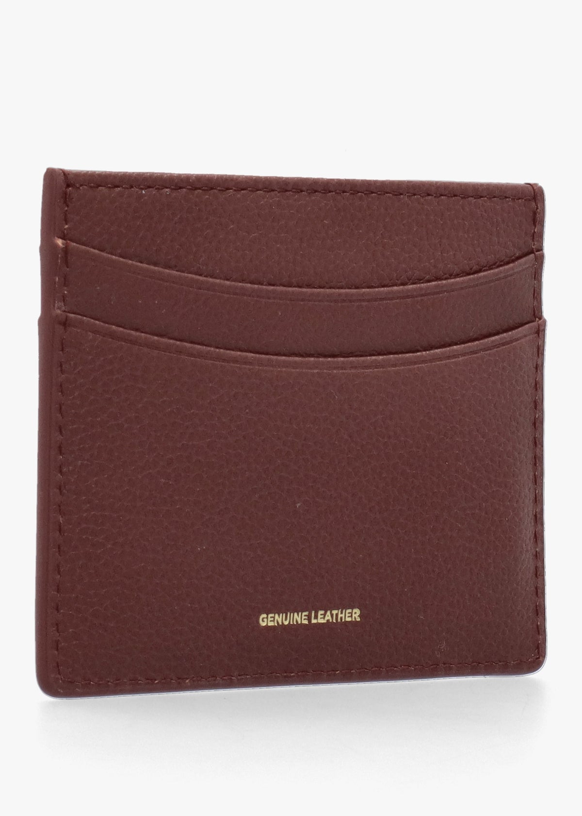 Brown Tumbled Leather Card Case