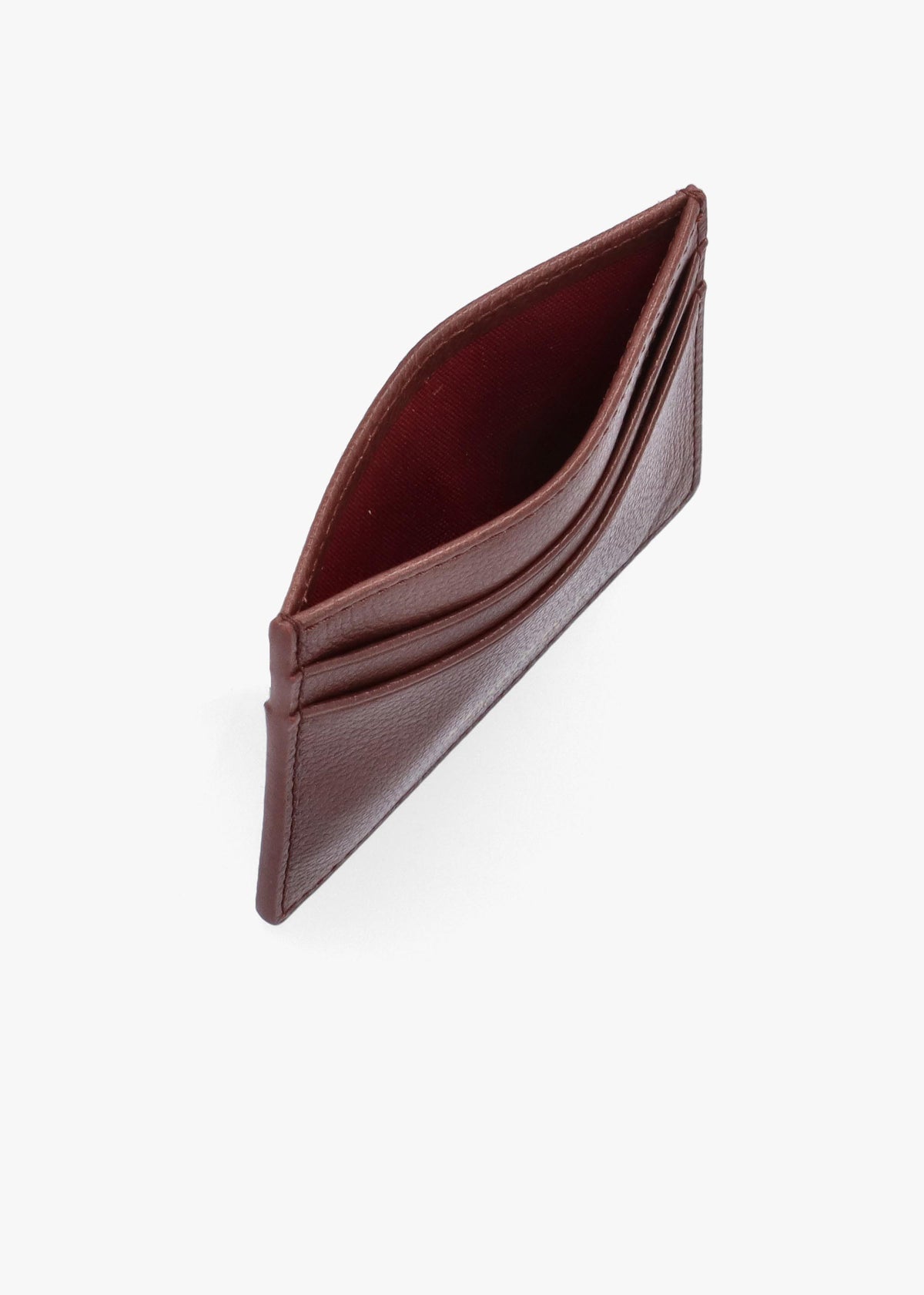 Brown Tumbled Leather Card Case