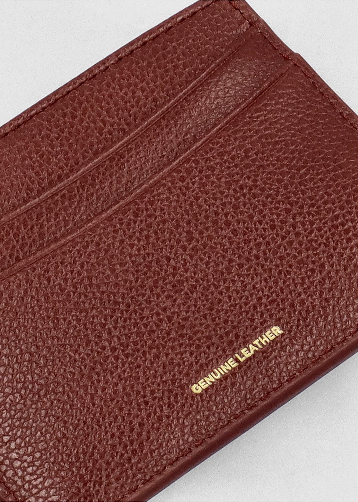 Brown Tumbled Leather Card Case