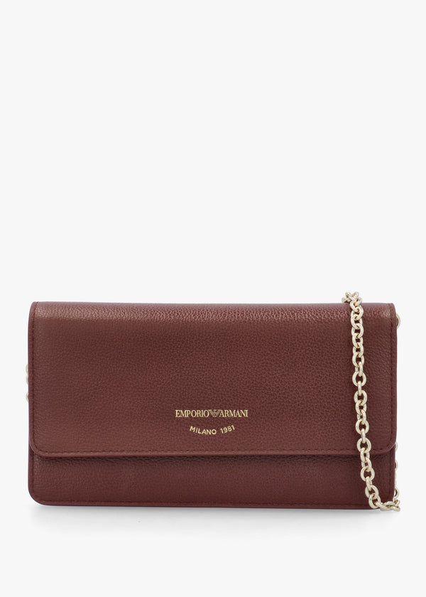Mini Brown Tumbled Leather Cross-Body Bag
