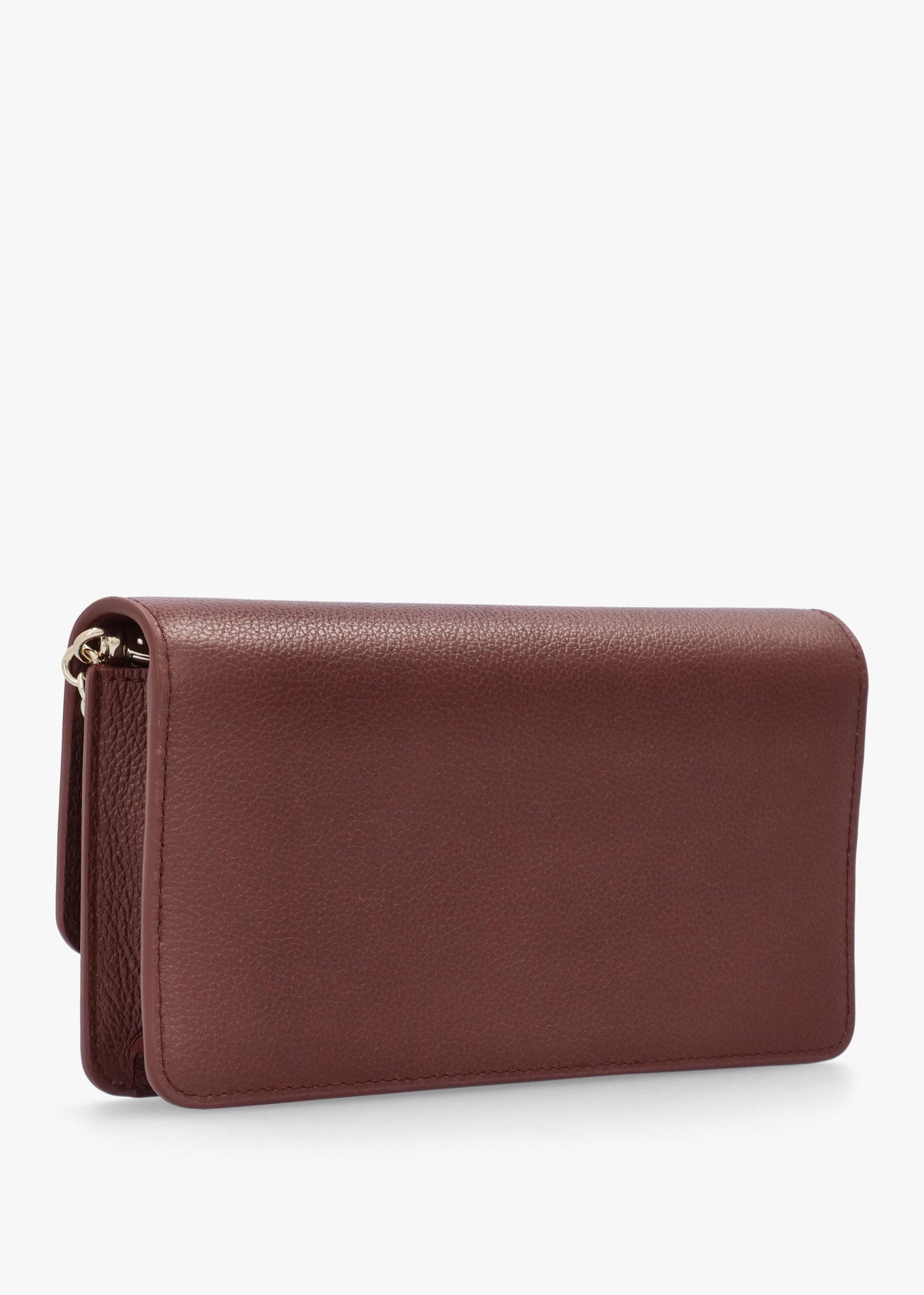 Mini Brown Tumbled Leather Cross-Body Bag