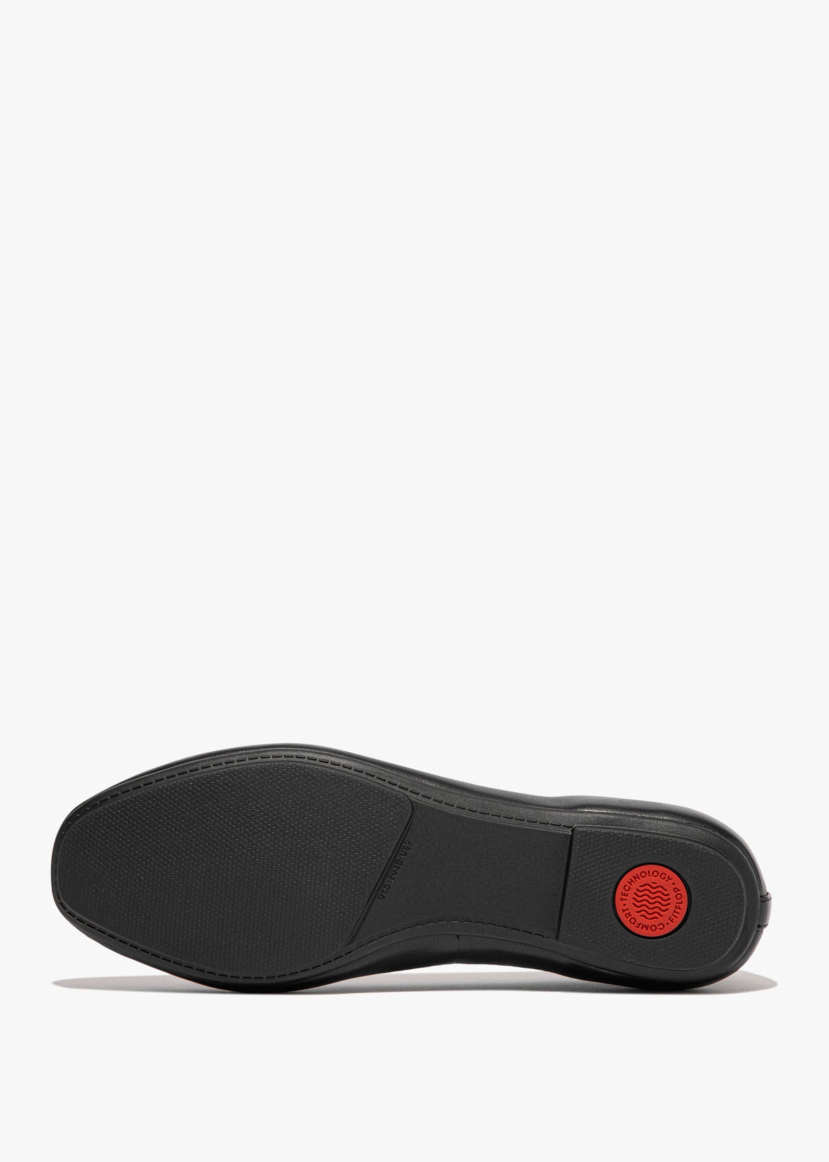 FitFlop Delicato Bow Black Leather Ballet Pumps