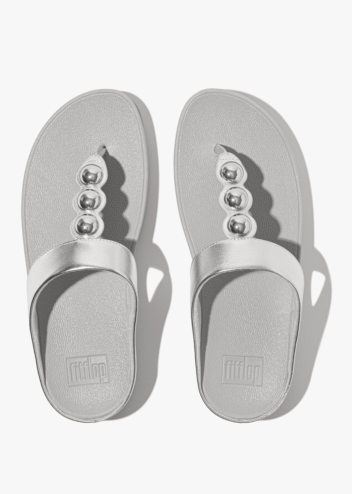 FITFLOP FF FINO MIRROR-DOME TOE POST