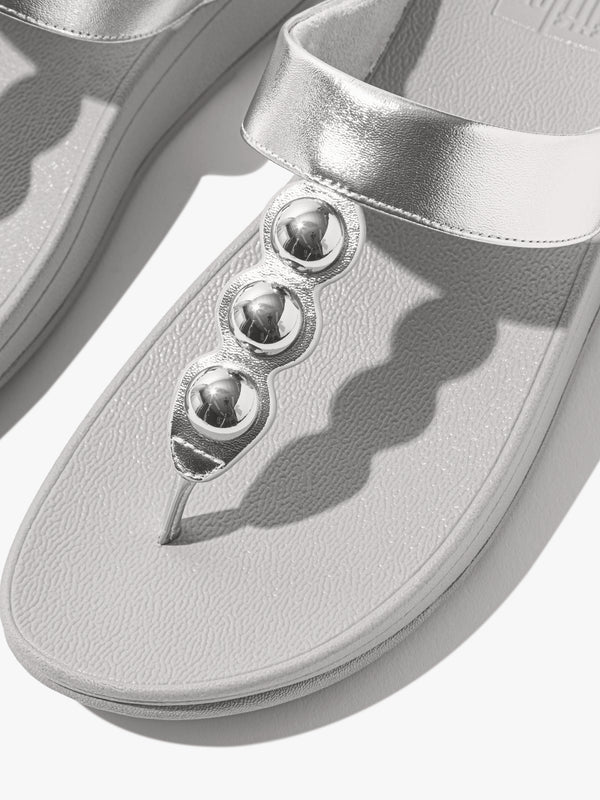 FITFLOP FF FINO MIRROR-DOME TOE POST