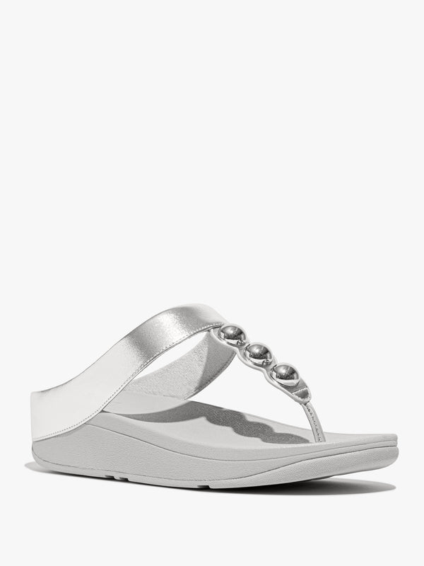 FITFLOP FF FINO MIRROR-DOME TOE POST