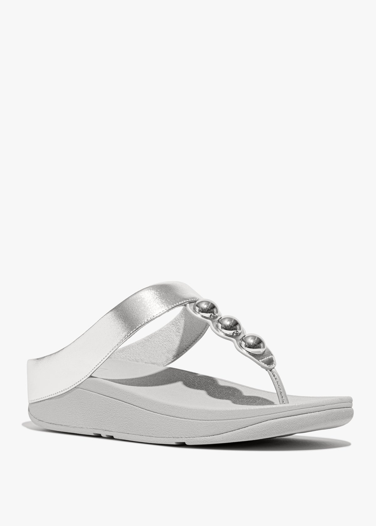 FITFLOP FF FINO MIRROR-DOME TOE POST